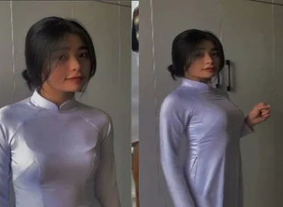 Mông tròn của em nữ sinh áo dài phê không tả